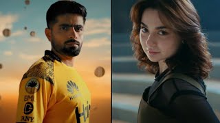 Hania Amir amp Babar Azam Song Of Peshawar Zalmi 2024  PSL 9  Zalmi Yama  Peshawar Zalmi [upl. by Elconin]