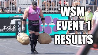 WORLDS STRONGEST MAN  EVENT 1 RESULTS 2024 [upl. by Retsevlis]