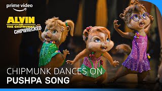 Chipmunks Dancing on Pushpa  The Rise Songs primevideoindia [upl. by Langdon595]