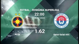 LIVE Fcsb VS Otelul Galati LIGA 1 etapa 2 [upl. by Ylrbmik433]