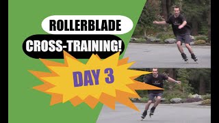 Rollerblade for Skiing CrossTraining Progression [upl. by Odele334]