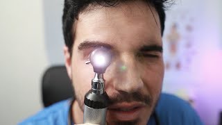 ASMR  Close up MEDICAL EXAM TRIGGERS Follow The Light Ear Cleaning Vitals [upl. by Anabella]