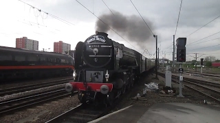 60163 Tornado on The North Briton at Doncaster on 29042017 [upl. by Nogaem804]