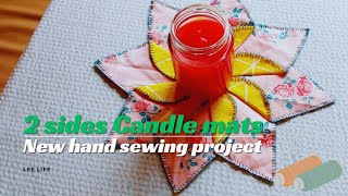 Adorable candle matplacemats⭐New hand sewing project [upl. by Ardeed]