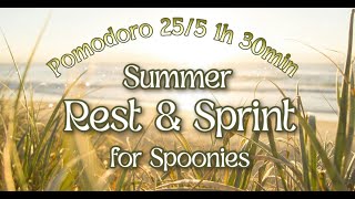 Summer Rest and Sprint for spoonies 255 Pomodoro [upl. by Guillaume]