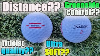 REVIEW OF THE TITLEIST TRUFEEL golf ball WHO IS IT FOR amp GIVEAWAY [upl. by Kcirdahc]