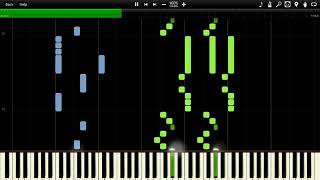 Dragon Ball  King Piccolos Theme Synthesia Piano MIDI David Charlier [upl. by Tore]