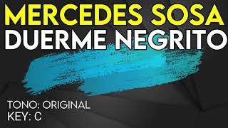 Mercedes Sosa  Duerme Negrito  Karaoke Instrumental [upl. by Tamar804]