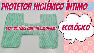 Como Fazer Protetor Higiênico Ecológico Sem Botões  Costura Iniciantes  Absorvente Ecológico [upl. by Fiedler]