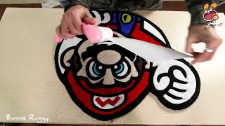 Rug Tufting  Super Mario Custom Rugs Collection  ASMR [upl. by Surazal870]