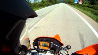 Ktm Lc4 640 Sm Acceleration 0170 kmh [upl. by Enale]