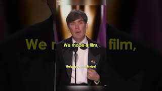 Cillian Murphy Won the Oscar 2024 shorts oscars [upl. by Yajet]