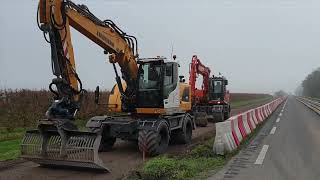 Oosterringweg  Betonnering fietspad 23 oktober 2024 [upl. by Tortosa]