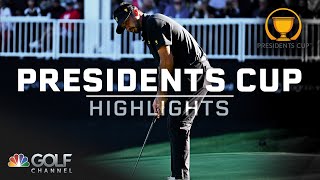 2024 Presidents Cup Day 2 Foursome matches  EXTENDED HIGHLIGHTS  92724  Golf Channel [upl. by Essinger]