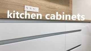 diy frameless kitchen cabinets [upl. by Dnalyk]