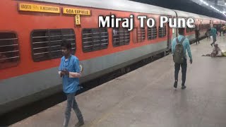 Miraj To Pune Goa Express 12779 [upl. by Costin]