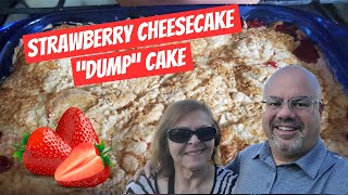 Strawberry Cheesecake Dump Cake Quick Easy Desert dumpcake [upl. by Mariam163]