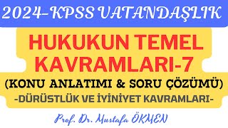 KPSS VATANDAŞLIK Hukukun Temel Kavramları7  Konu Anlatımı ve Soru Çözümü kpss2024 kpss [upl. by Euqinay]