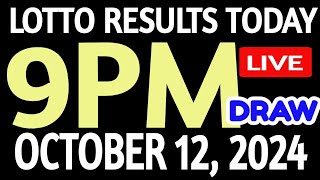 Lotto Results Today 9pm DRAW October 12 2024 swertres results [upl. by Pacifica]