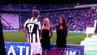 Bomber Bendtner alla premiazione scudetto 201213 [upl. by Aziul801]