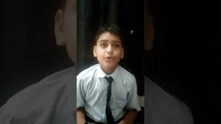 Smart Kidz quotChivvyquot poem recitation with action by Preet Nai Class 7th [upl. by Pinkham]