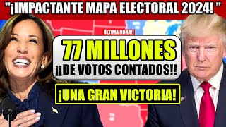 ¡¡¡ÚLTIMOS RESULTADOS DE VOTACIÓN TEMPRANA ¡Impactante Mapa Electoral 2024 Kamala vs Trump [upl. by Misab]