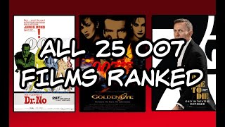 All 25 007 Films Ranked Worst to Best [upl. by Ynottirb]