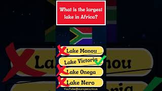 What is the largest lake in Africa shorts [upl. by Gretel]