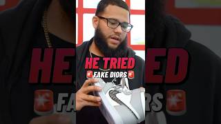 HE TRIED SELLING FAKE DIORS  sneakerhead shoecollector sneakers kickclusive shortsviral [upl. by Hendrik863]