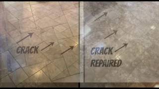 Travertine Crack Repair Tempe AZ with Tile Girl [upl. by Marshal]