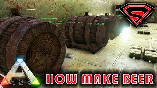 ARK HOW TO MAKE BEER  HOW TO IRRIGATE BEER BARREL amp HOW TO MAKE BEER LIQUID [upl. by Anahgem]