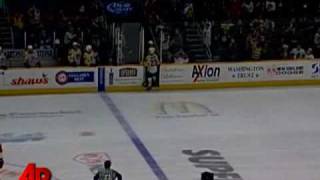 Raw Video Minor League Goalie Goes Berzerk [upl. by Drhacir]