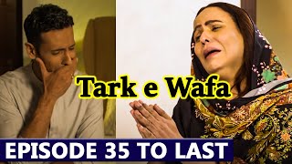 Tark e Wafa Episode 35 To Last Episode Full Promo  Tark e Wafa Drama Episode 35 New Teaser [upl. by Esdras823]