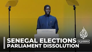 Senegalese parliament dissolved President sets new election for Nov 17 [upl. by Geller311]