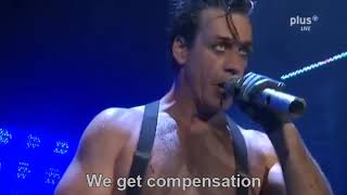 Rammstein  Haifisch Live English Lyrics [upl. by Nabi]