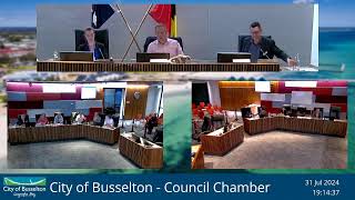 City of Busselton Ordinary Council Meeting 31 July 2024 [upl. by Anelat]