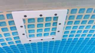 Installing a thruwall skimmer in an Intex pool [upl. by Biles]