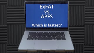 ExFAT VS APFS  Which is the fastest Mac disk format using Apple Silicon on a MacBook Pro M1 Max [upl. by Engedus]