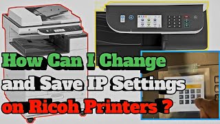 How to Change and Configure IP Address on Ricoh M C2000 Printer [upl. by Eltsirhc]