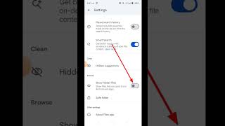 File manager me show hidden file setting ko on kaise Karein shorts viral [upl. by Anassor461]