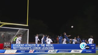 StudentAthlete of the Week Nottinghams Conor Leuschke [upl. by Hunter]