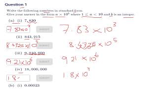 GCSE 91 MATHS STANDARD FORM IN JUST 186 SECONDS FOUNDATION TIER AND HIGHER TIER OCR AQA PEARSON [upl. by Schargel]