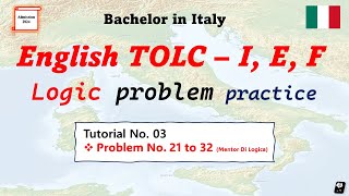 TOLC Exam logic problem practise T3 CISIA mentor practise materials tolcexam cisia [upl. by Mosera340]