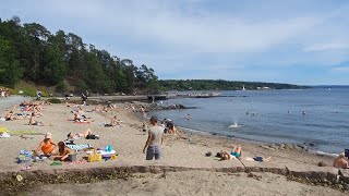 Lysaker Strand  walk through  Oslo Norway [upl. by Neff531]