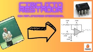 Explicación amplificador operacional restador realimentación negativa [upl. by Iliak]