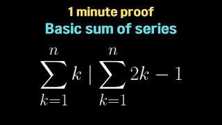 Basic sum of series  1 minute maths [upl. by Caine]