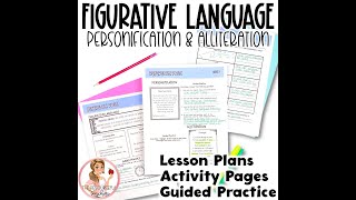 Personification and Alliteration  Figurative Language Resource [upl. by Akilat]