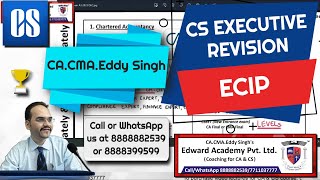 CS Executive ECIP RERA Revision by CACMAEddy Singh  Real Estate Regulation Act [upl. by Shifrah755]