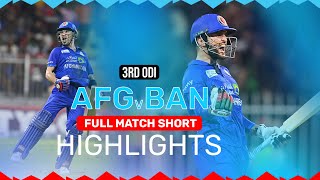 Full Match Short Highlights  Afghanistan Beat Bangladesh 21  AFG v BAN  ACB  Sharjah [upl. by Gati]