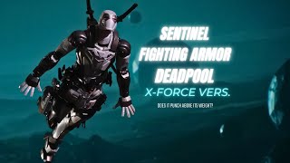 Sentinel Fighting Armor Deadpool XForce Vers Action Figure Review [upl. by Adaran]